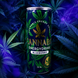 12 x Cannabis Blueberry Energy Drink