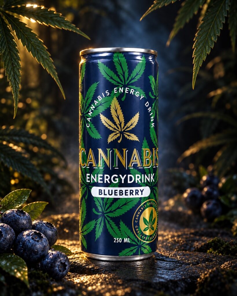 Blueberry Cannabis Energy Drink