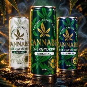 3 x 4 (12) mix box Cannabis Energy Drink